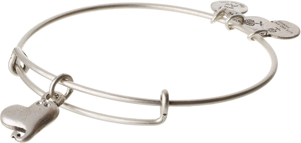 Alex and Ani Womens Cupid's Heart Charm Bangle