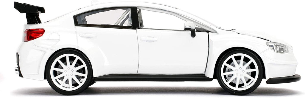 Jada Toys Fast & Furious 1:24 Mr. Little Nobody's Subaru WRX STI Die-cast Car, Toys for Kids and Adults, White (98296)