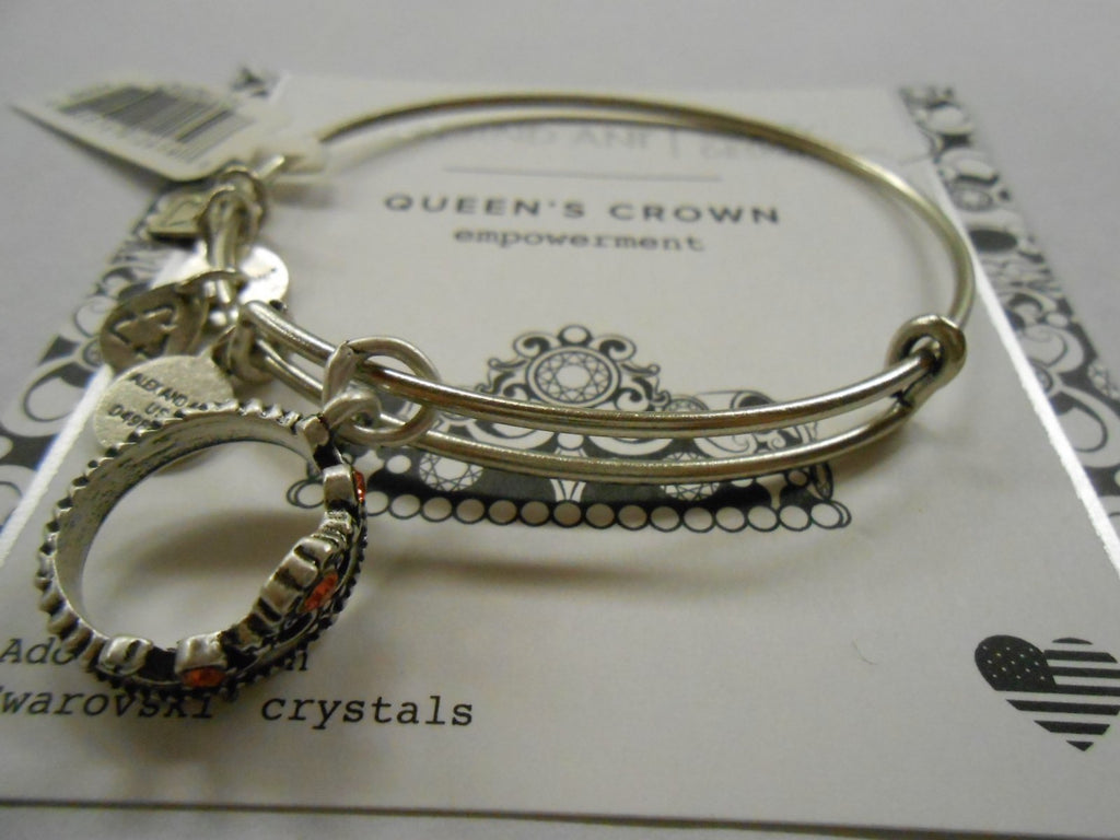 Alex and ANI Charity by Design, Queen's Crown Bangle Bracelet
