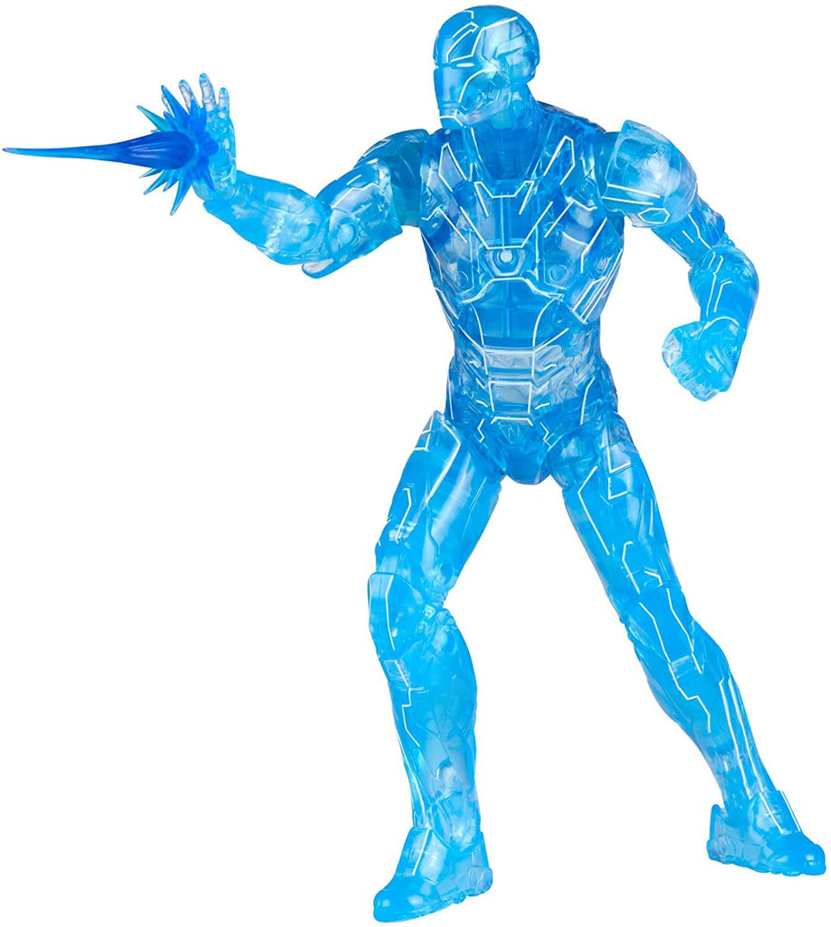 Hasbro Marvel Legends Series 6-inch Hologram Iron Man Action Figure Toy, Premium Design and Articulation Includes 2 Accessories and 1 Build-A-Figure Part