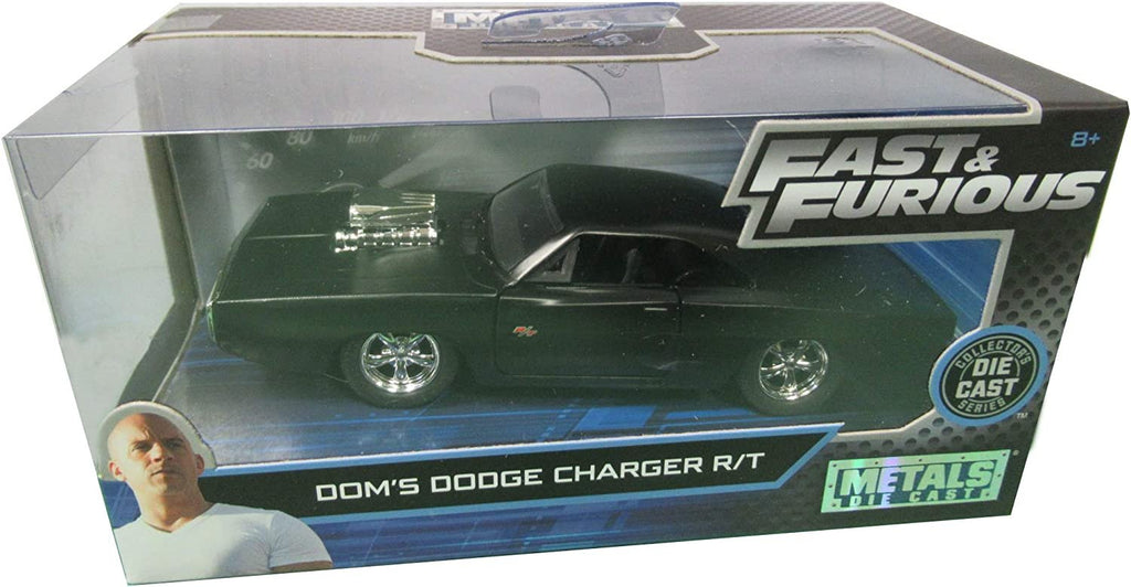Dom's Dodge Charger R/T Matt Black Fast & Furious Movie 1/32 Diecast Model Car by Jada
