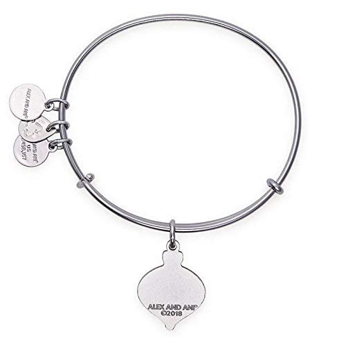 Alex and Ani Womens Let It Snow Glitter Ornament Bangle