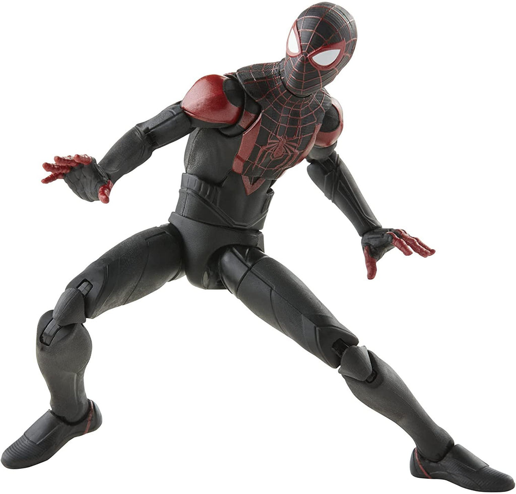 Spider-Man Marvel Legends Series Gamerverse Miles Morales 6-inch Collectible Action Figure Toy and 7 Accessories and 1 Build-A-Figure Part(s)