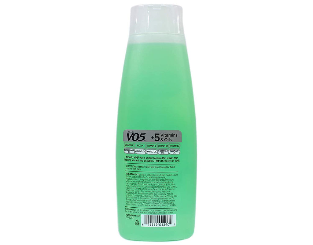 Alberto VO5 Herbal Escapes Clarifying Shampoo Kiwi Lime Squeeze, 12.5 Ounce (Pack Of 3)