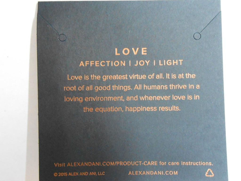 Alex and Ani Womens Path of Symbols - Love IV Charm Bangle