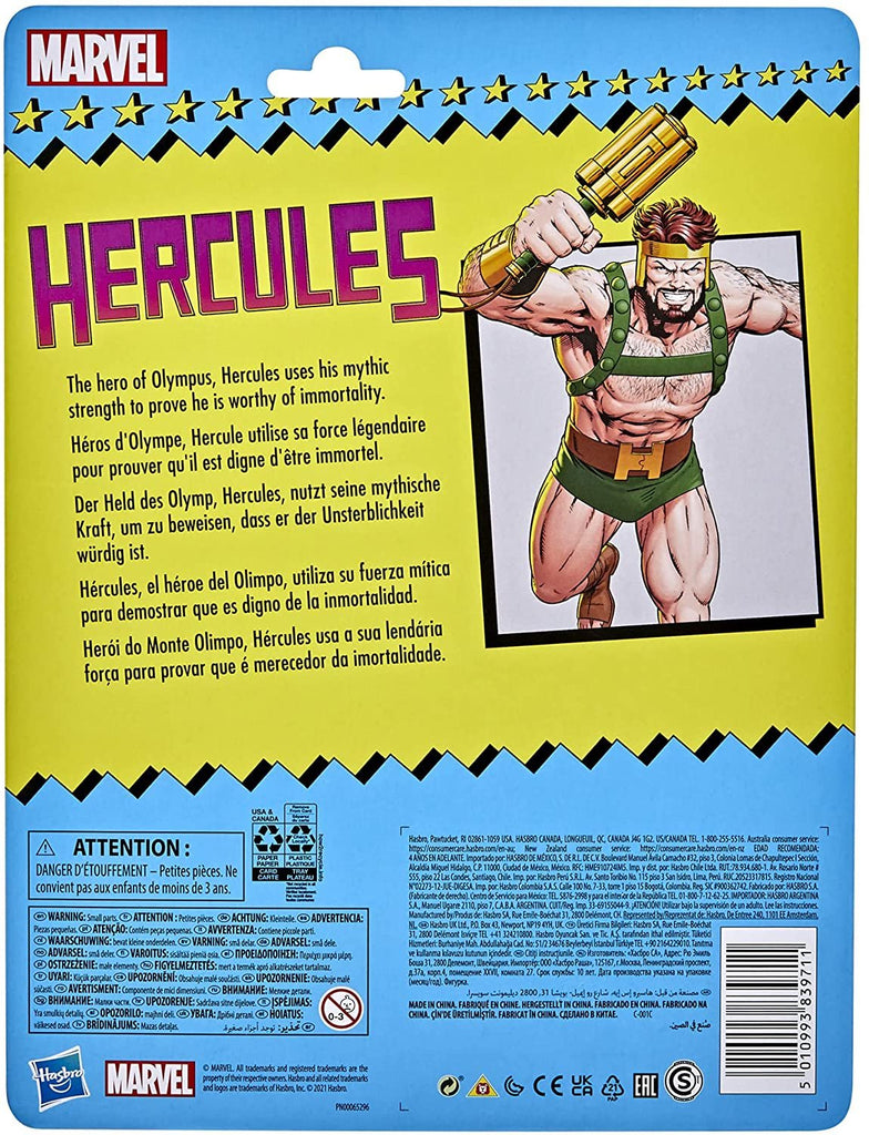 Marvel Classic Marvel Legends Hercules 6-Inch Action Figure, Multicolor, Standard size (F1138)
