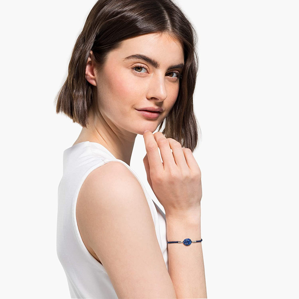 SWAROVSKI Women's Power Collection Elements Black Cord Band Crystal Bracelet Collection