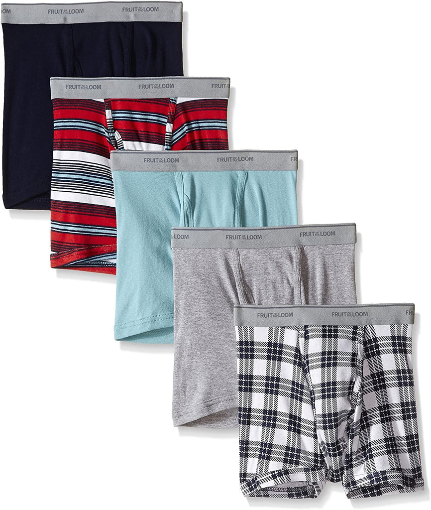 Fruit of the Loom Men's Short Leg Boxer Brief (Pack of 5)