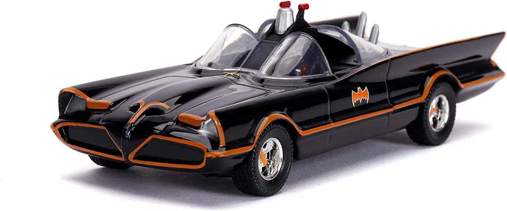 Jada Toys DC Comics 1:32 Classic TV Series 1966 Batmobile Die-cast Car with Batman Figure, Toys for Kids and Adults