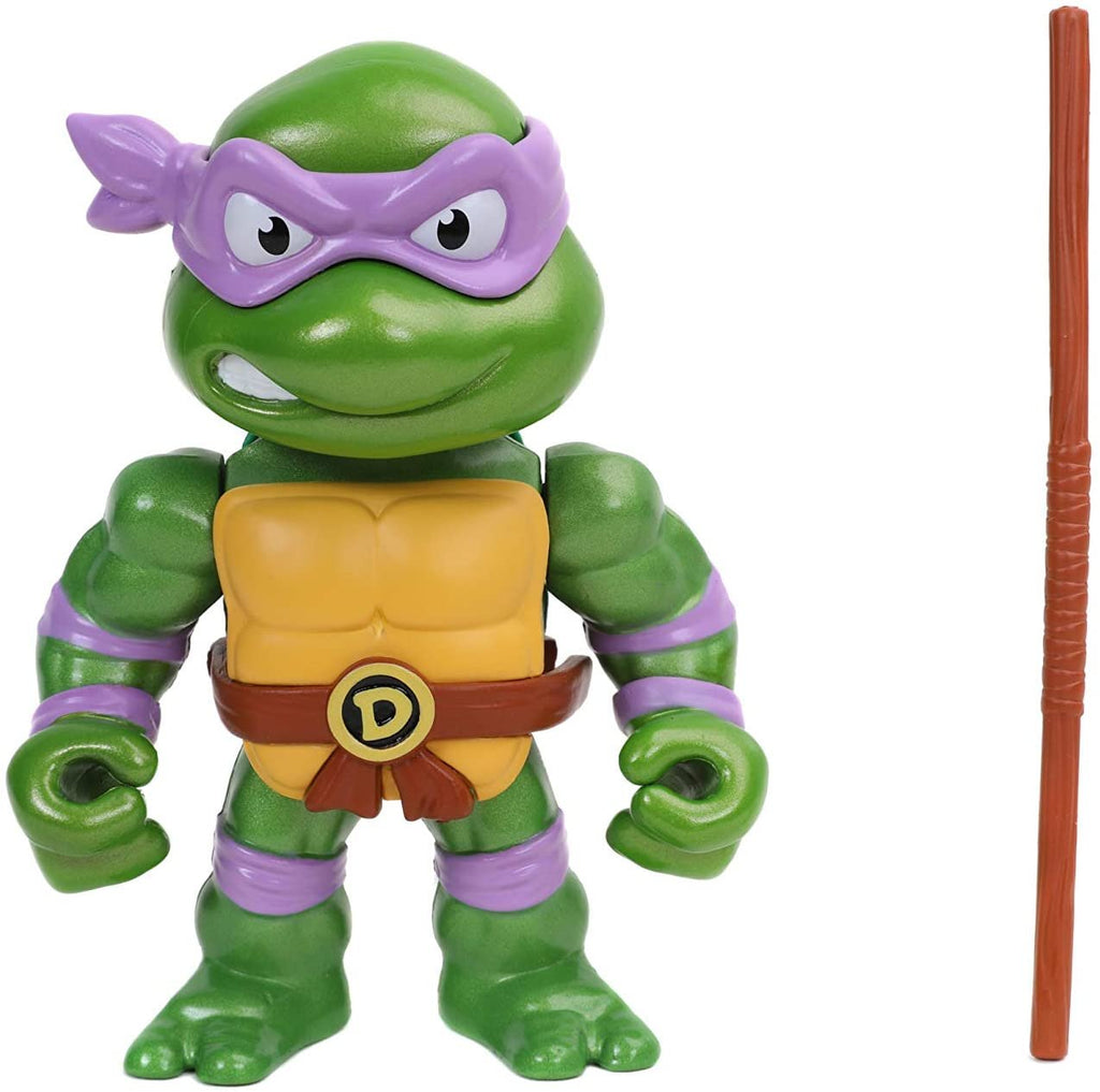Jada Toys Teenage Mutant Ninja Turtles 4" Donatello Die-cast Figure, Toys for Kids and Adults, Purple