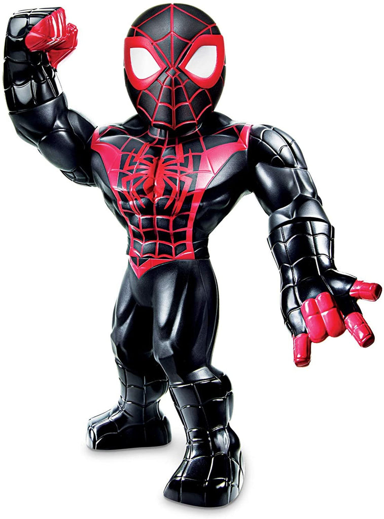 Super Hero Adventures Playskool Heroes Mega Mighties Marvel Kid Arachnid, Collectible 10-Inch Action Figure, Toys for Kids Ages 3 and Up , Black