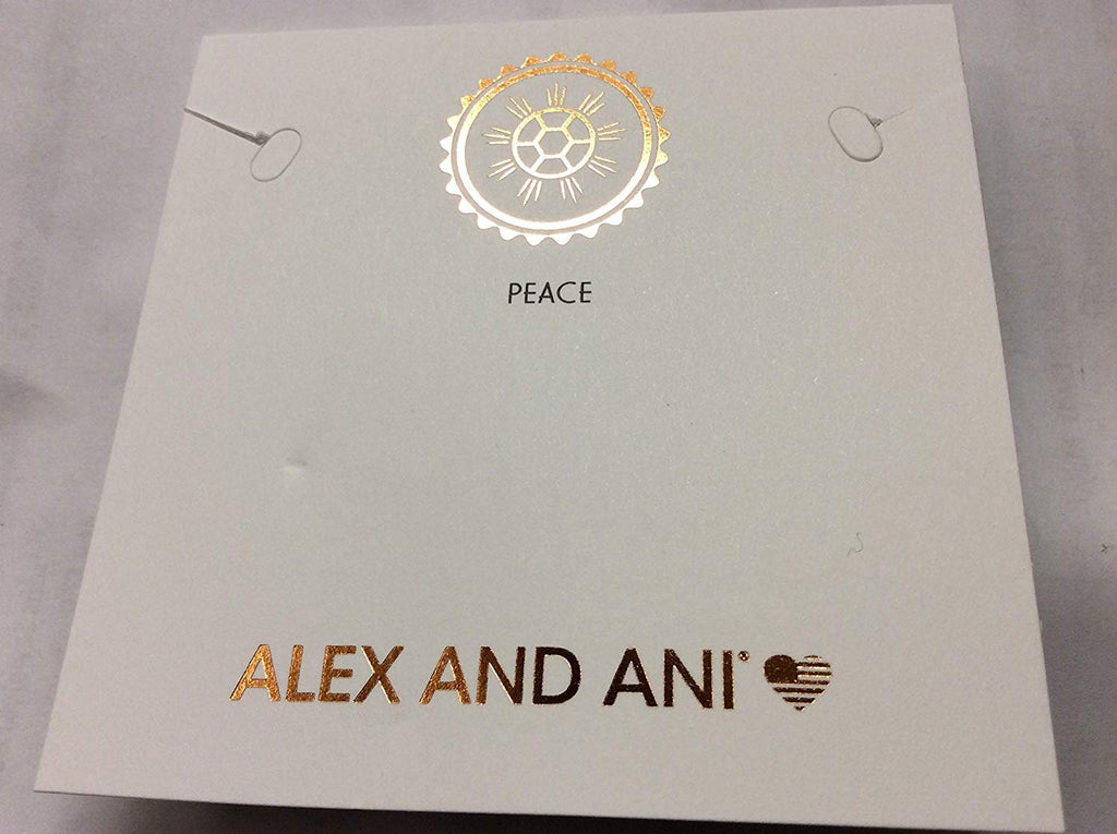 Alex and Ani March Color Code Aquamarine Bangle Bracelet Shiny Gold NWTBC