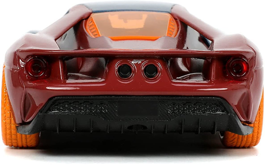 Jada Toys Marvel 1:32 2017 Ford GT Die-cast Car with 1.65" Dr. Strange Figure, Toys for Kids and Adults