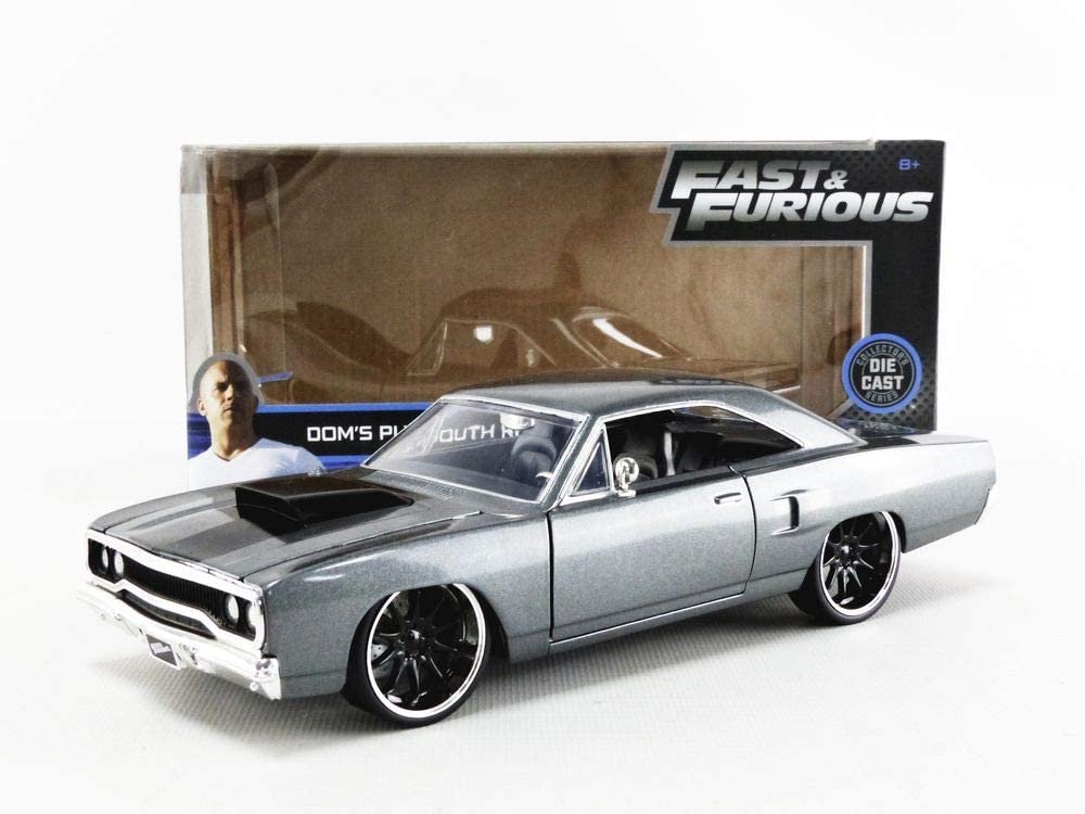 Fast & Furious 1:24 Dom's 1970 Plymouth Roadrunner Die-cast Car, Toys for Kids and Adults