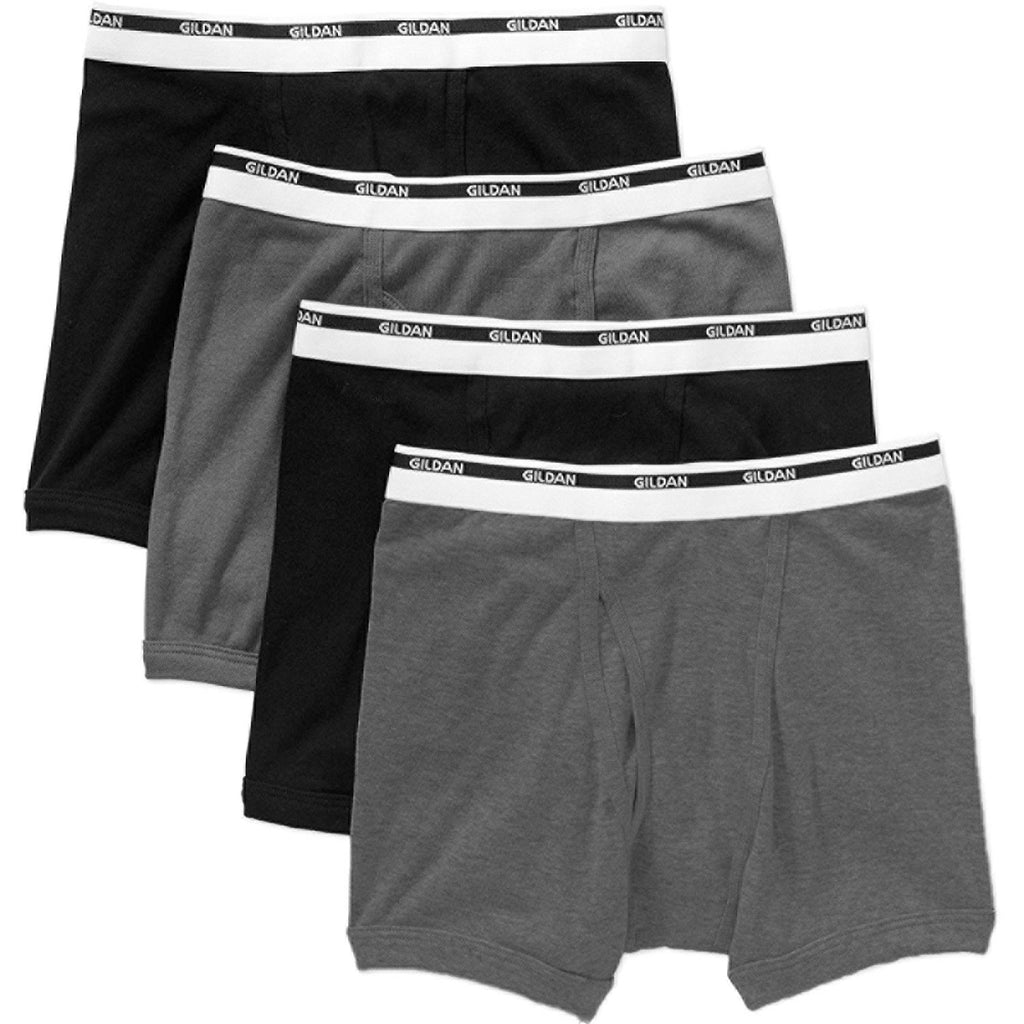 Gildan Men's Premium Cotton Boxer Briefs 4-Pack