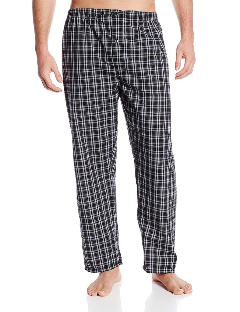 Hanes Men's Woven Plain-Weave Pajama Set