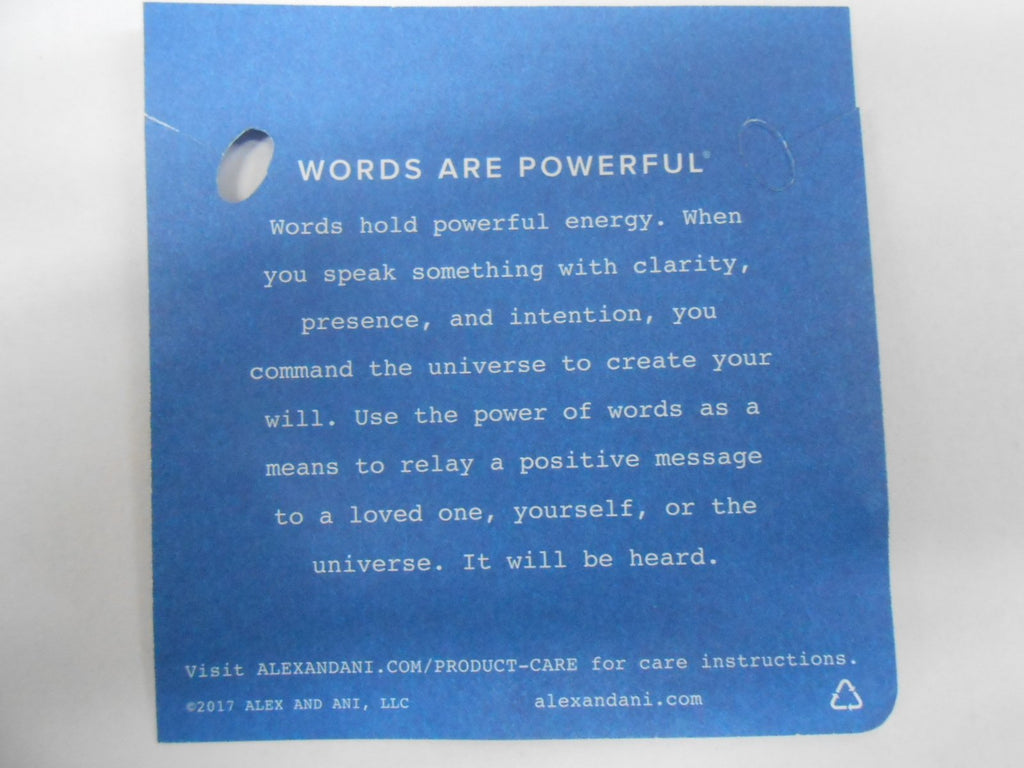 Alex and ANI Words are Powerful, EWB Bangle Bracelet