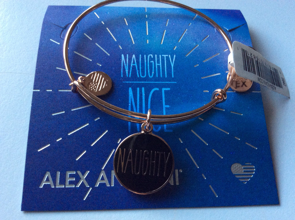 Alex and Ani Womens Words are Powerful - Naughty Or Nice Bangle