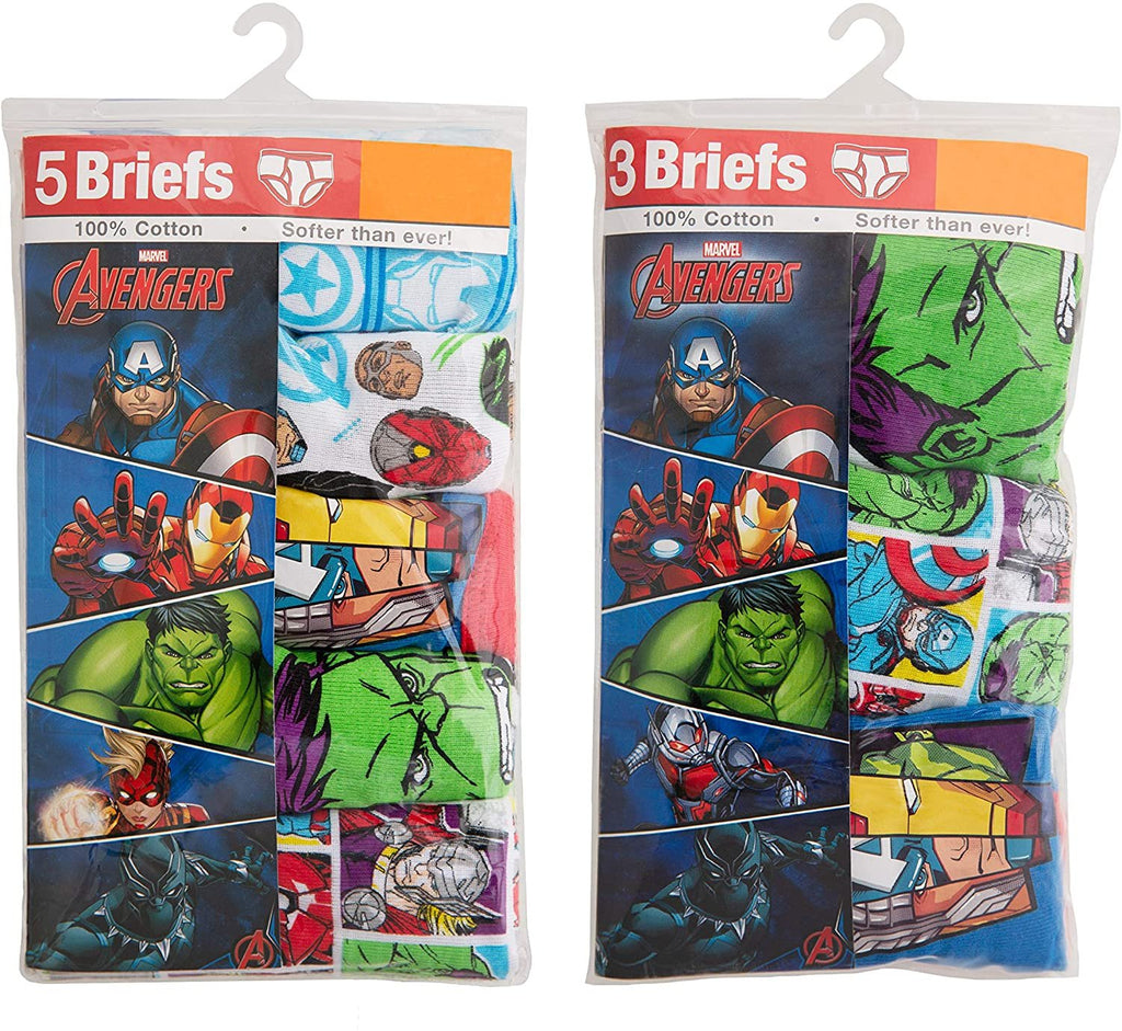 Marvel Hero Toddler Boy Briefs in 7pk Or 12pk
