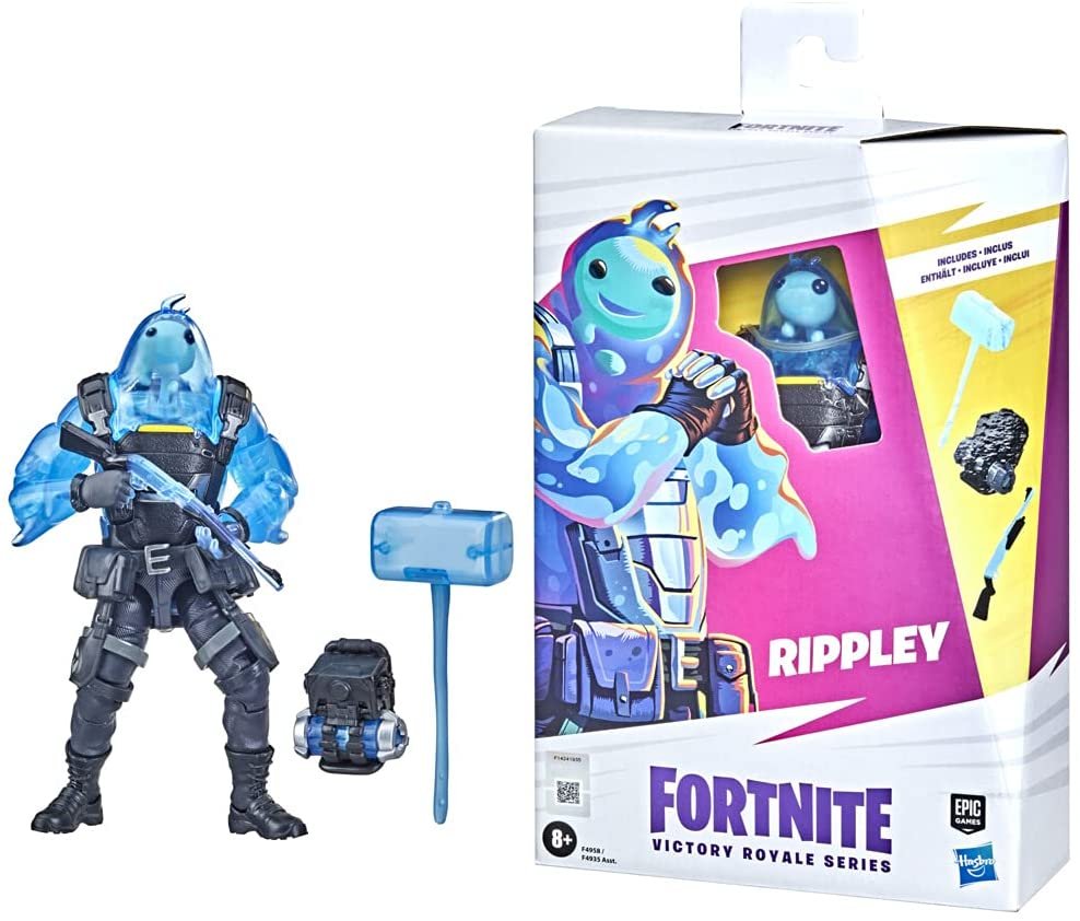 FORTNITE Hasbro Victory Royale Series Rippley Collectible Action Figure with Accessories - Ages 8 and Up, 6-inch