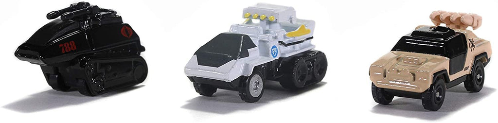 Jada Toys GI Joe 1.65" Nano 3-Pack Die-cast Cars, Toys for Kids and Adults (32083)