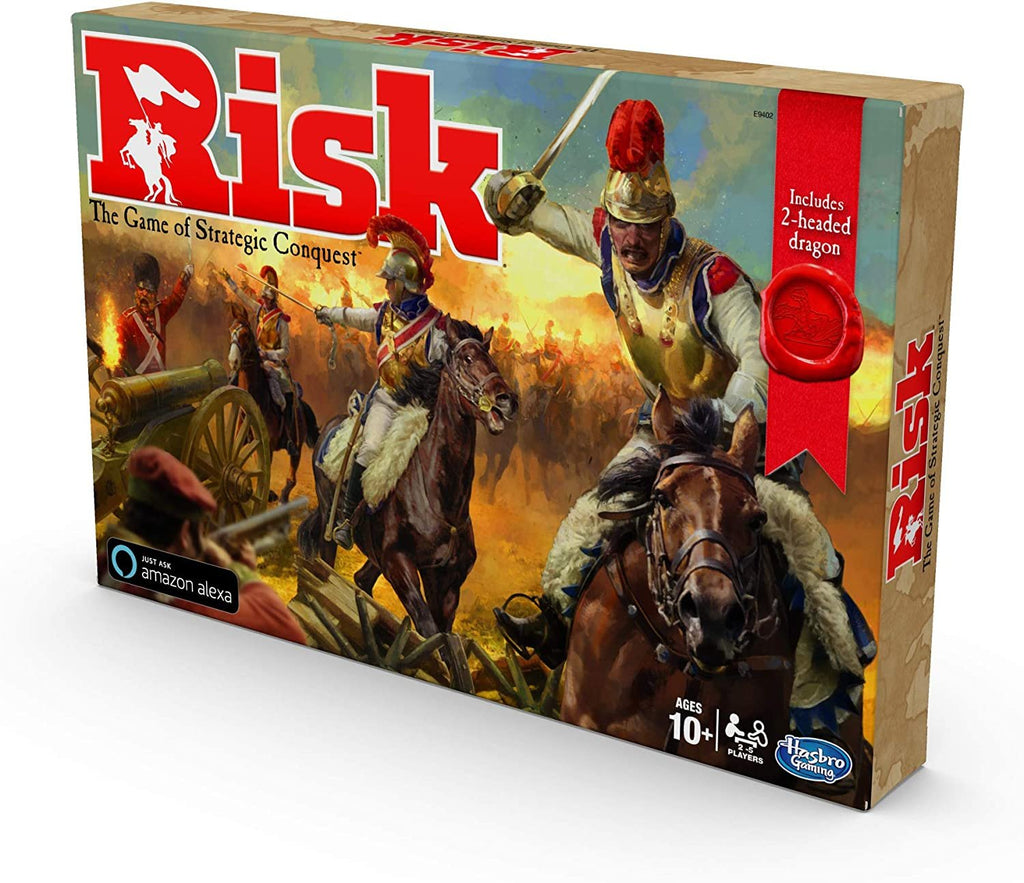 Hasbro Gaming Risk Game With Dragon; For Use With Alexa; Strategy Board Game Ages 10 And Up; With Special Dragon Token (Amazon Exclusive)