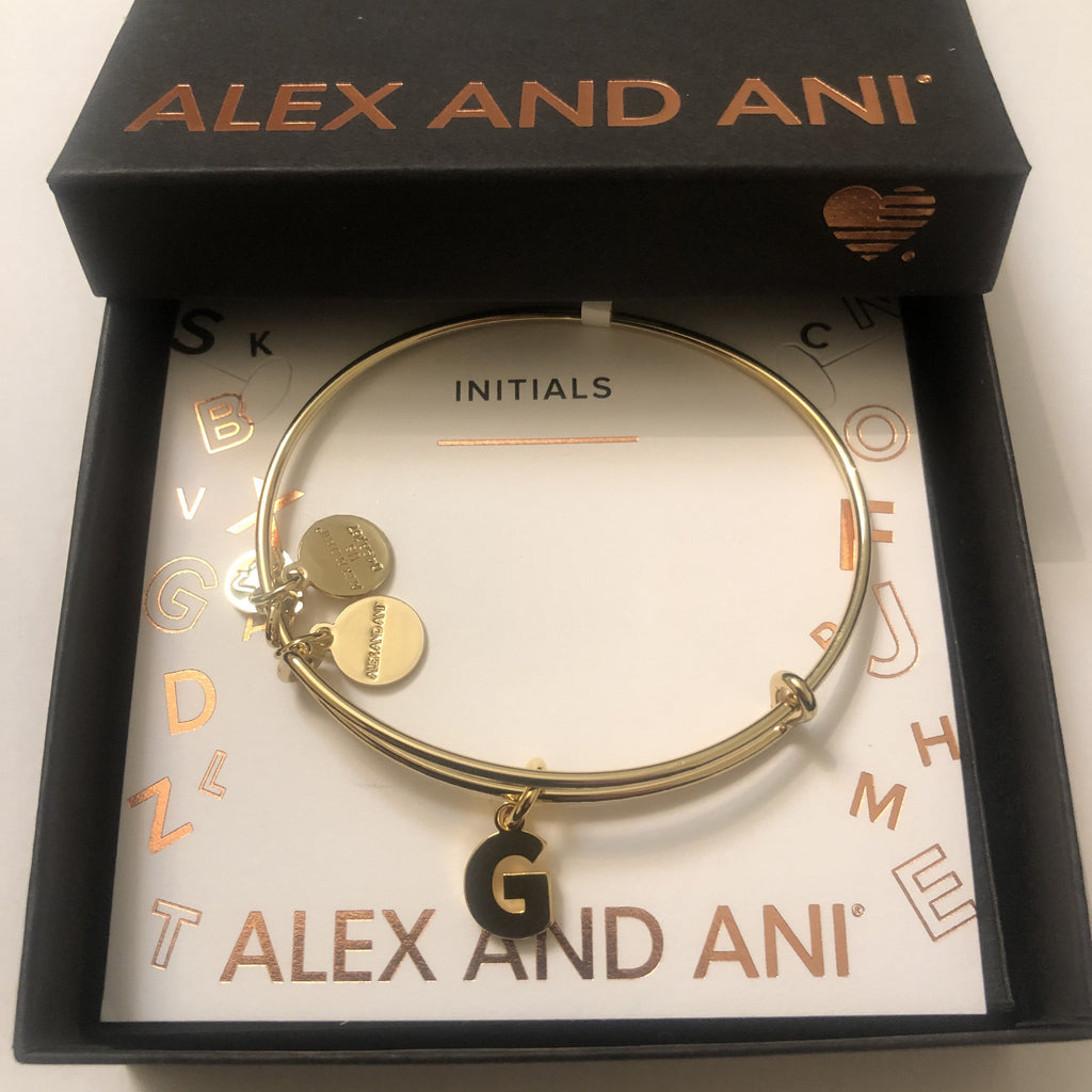 Alex and Ani Initial G III Bangle Bracelet