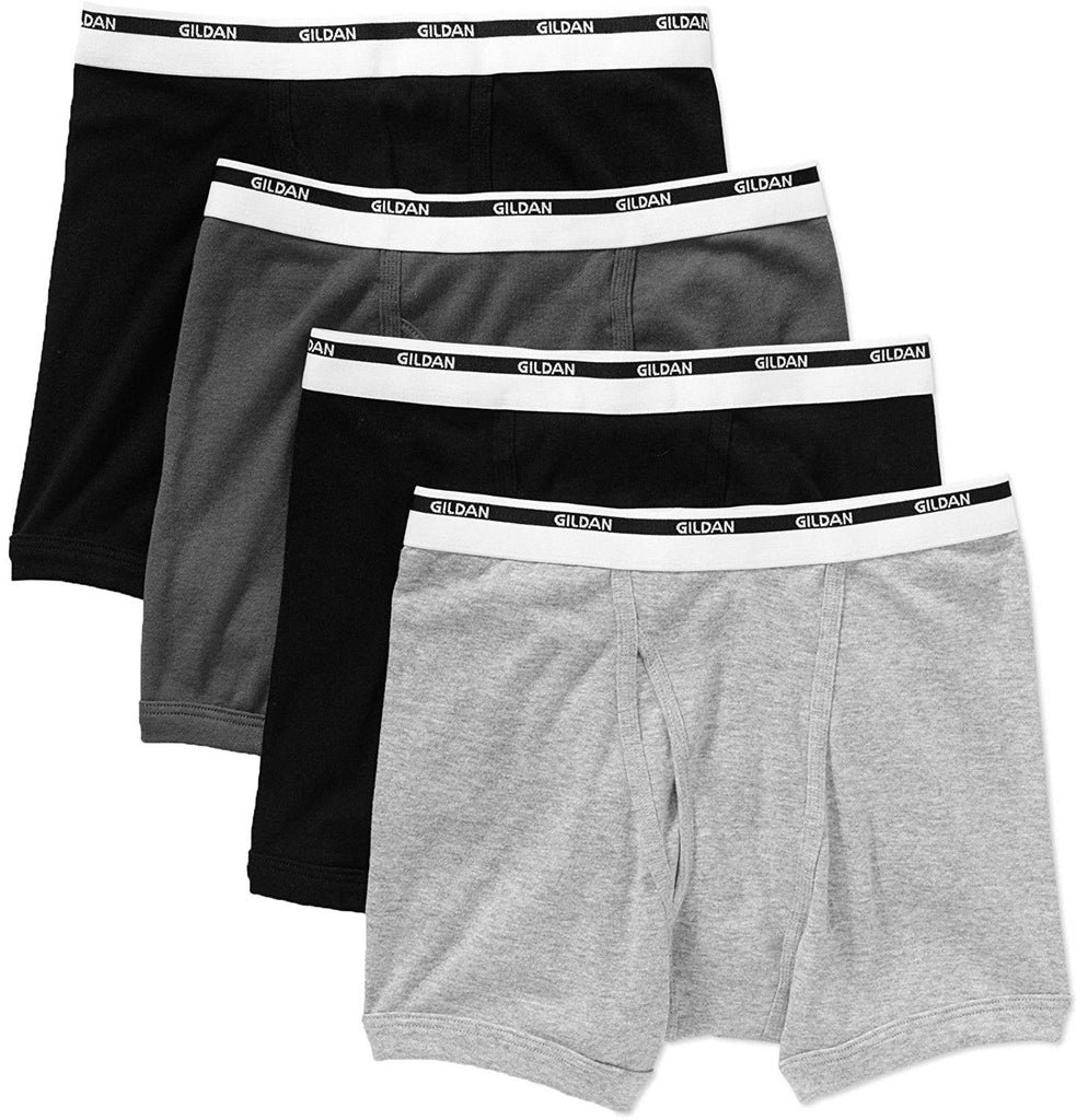 Gildan Men's Premium Cotton Boxer Briefs 4-Pack