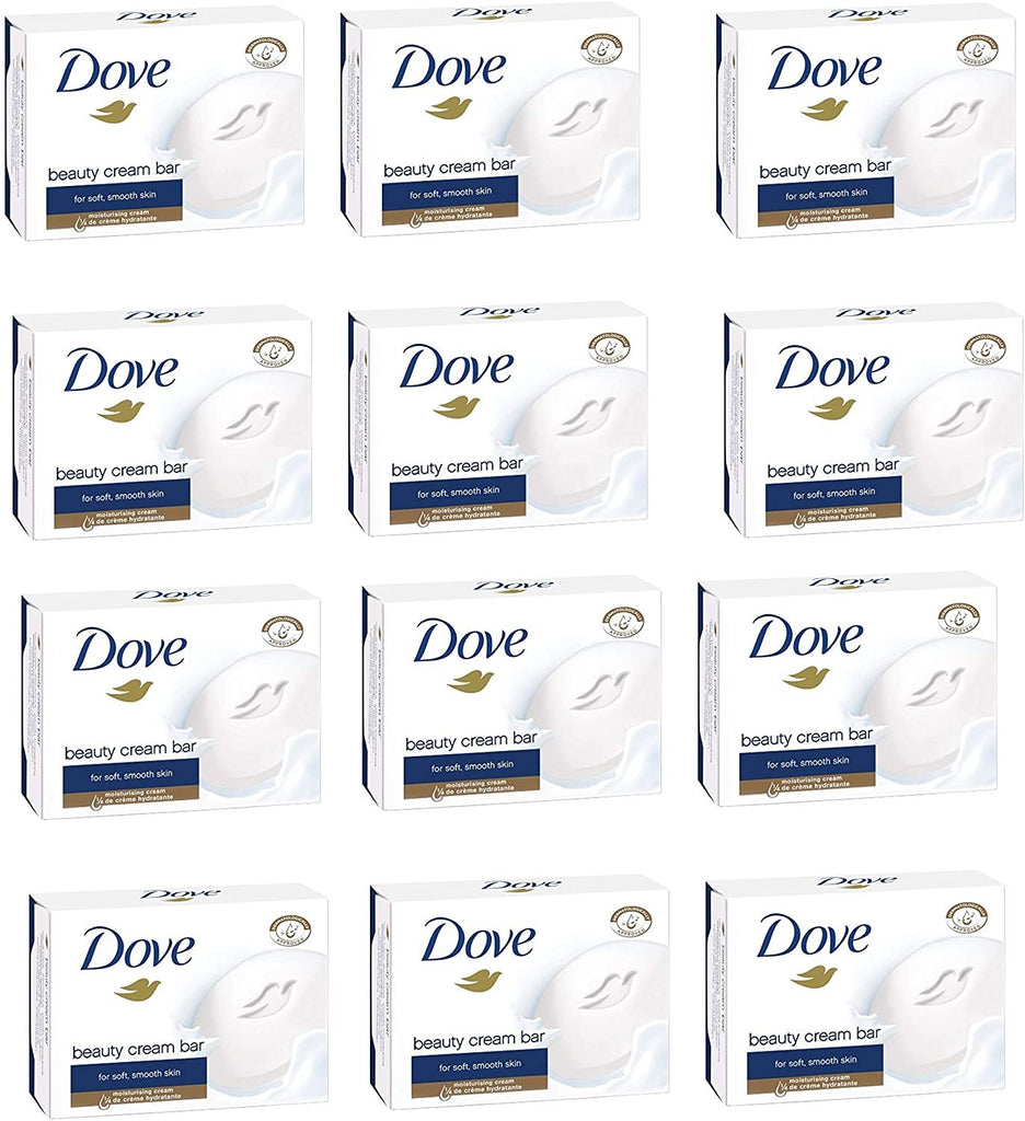 Dove Original Beauty Cream Bar White Soap 100 G / 3.5 Oz Bars (Pack of 12) by Dove