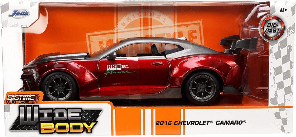 Jada Toys Big Time Muscle 1:24 2016 Chevy Camaro SS Widebody Die-cast Car, Toys for Kids and Adults