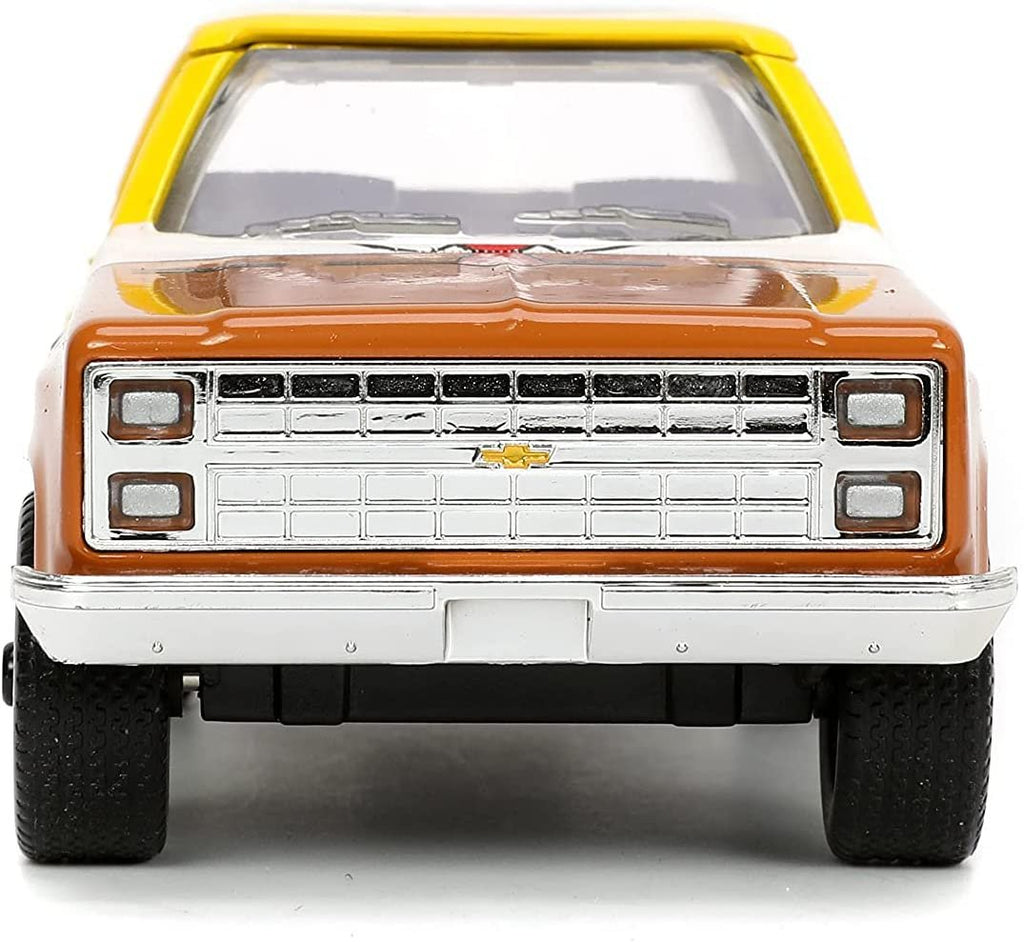 Jada Toys Spongebob Squarepants 1:32 1980 Chevy Blazer K5 Die-cast Car and 1.65" Spongebob Figure, Toys for Kids and Adults, 31798