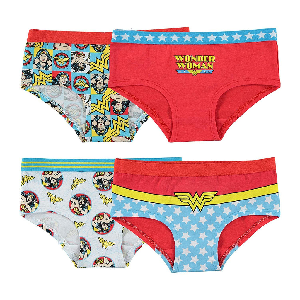 DC Comics Girls' Wonder Woman 4pk Reative