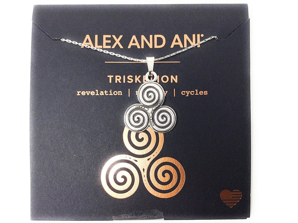 Alex and Ani Triskelion Expandable Necklace Rafaelian Silver