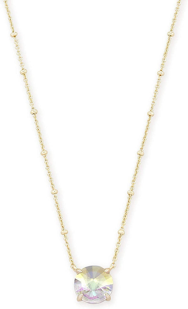 Kendra Scott Jolie Gold Pendant Necklace in Dichroic Glass