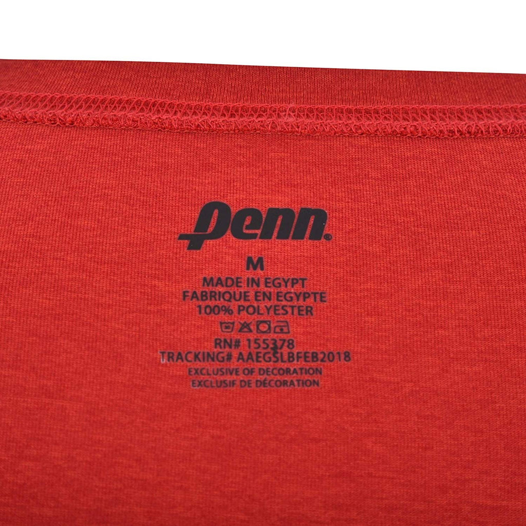 Penn Mens Performance T-Shirt Polyester/Spandex Blend Athletic Fit Tennis Shirt Gym Workout Shirt