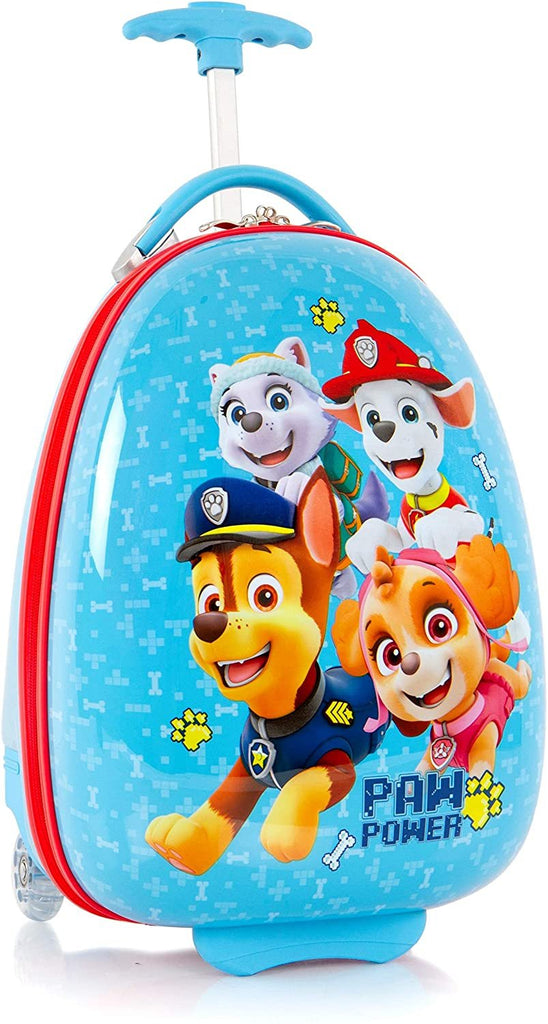 Nickelodeon PAW Patrol Kids Hard-Sided Luggage Egg Shaped Unisex Kids Suitcase for Boys and Girls 18 Inch [Blue]