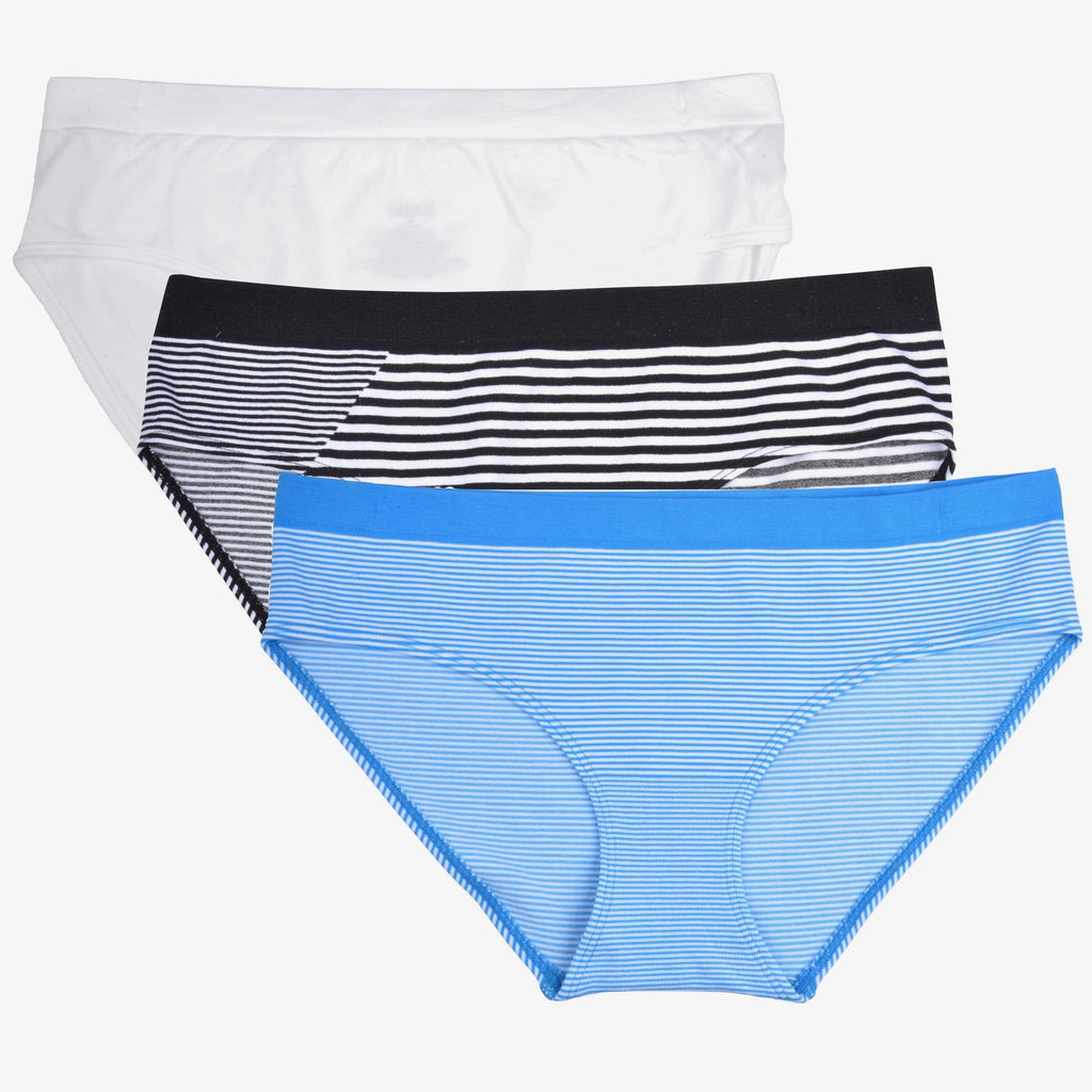essie Women's Seamless Hipster Panties 3-Pack Nylon Spandex Blend