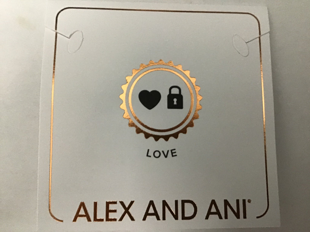 Alex and ANI True Love Trio Charm Bangle Bracelet Gold One Size