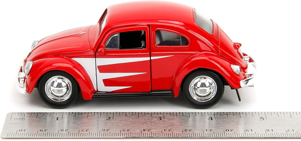 Punch Buggy 1:32 Scale 1959 Volkswagen Beetle Die-cast Car with Mini Gloves Accessory (Red), Toys for Kids and Adults