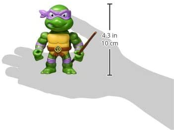 Jada Toys Teenage Mutant Ninja Turtles 4" Donatello Die-cast Figure, Toys for Kids and Adults, Purple