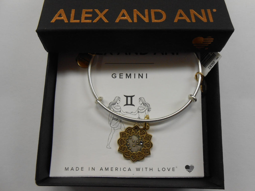 Alex and Ani Gemini Two Tone Bangle Bracelet NWTBC