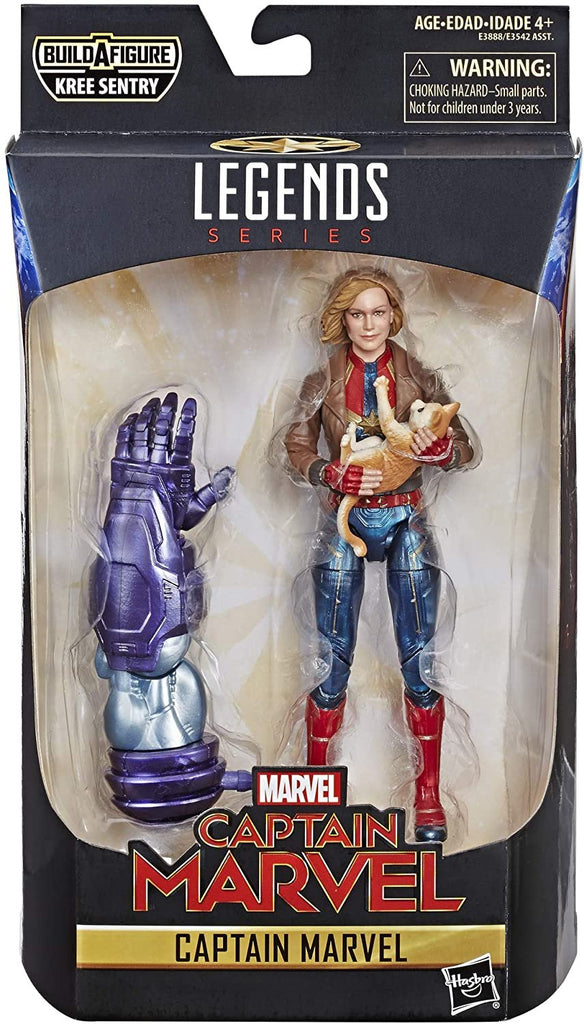 Marvel Captain Marvel 6-inch Legends Captain Marvel in Bomber Jacket Figure for Collectors, Kids, and Fans