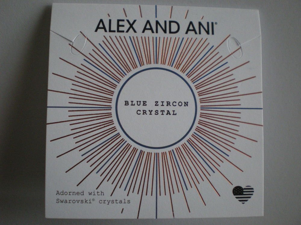 Alex and Ani Womens Swarovski Teardrop Color Code Bangle September/Rafaelian Gold/Sapphire