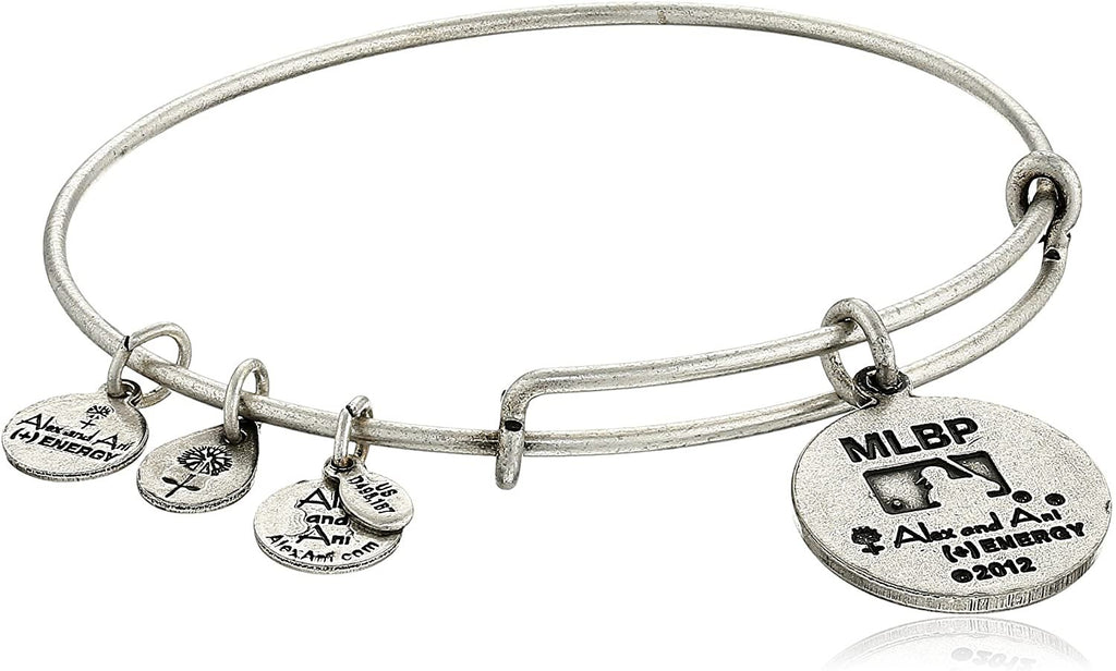 Alex and Ani Baltimore Orioles Cap Logo Expandable Rafaelian Silver Bangle Bracelet