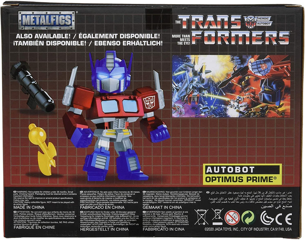 Transformers G1 Bumblebee Light-Up 4" Die-cast Metal Collectible Figure, Toys for Kids and Adults