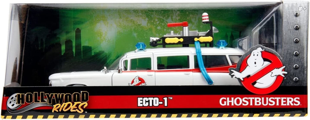 Jada Toys Hollywood Rides: Ghostbusters ECTO-1 White 1: 24 Scale