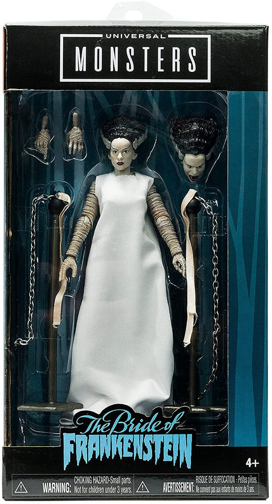 Jada Toys Universal Monsters 6" Bride of Frankenstein Action Figure, Toys for Kids and Adults , Black