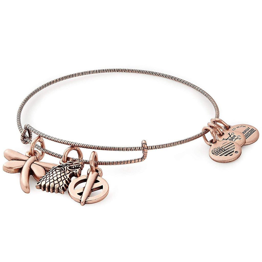 Alex and Ani GAME OF THRONES Sansa Stark Charm Bangle Bracelet - Rafaelian Rose Gold Finish