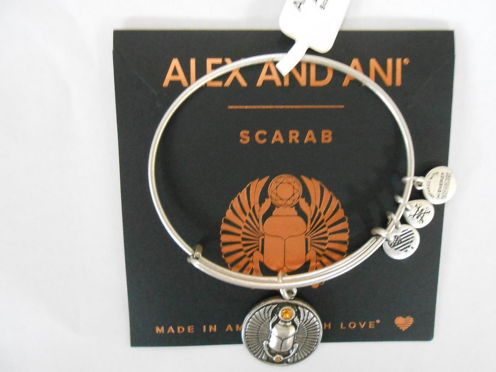 Alex and Ani Scarab Expandable Rafaelian Bangle Bracelet