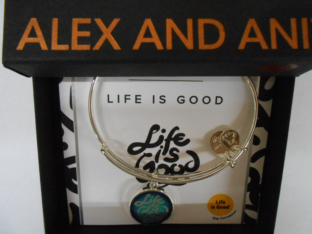 Alex and Ani Womens Charity Design Life is Good Bangle